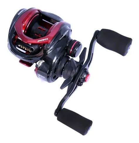 Reel Rotativo Marine Sports Titan Pro Izquierdo Color Negro