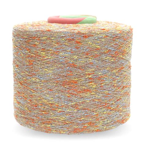 8NM Nep yarn 100%polyester colorful knot yarn