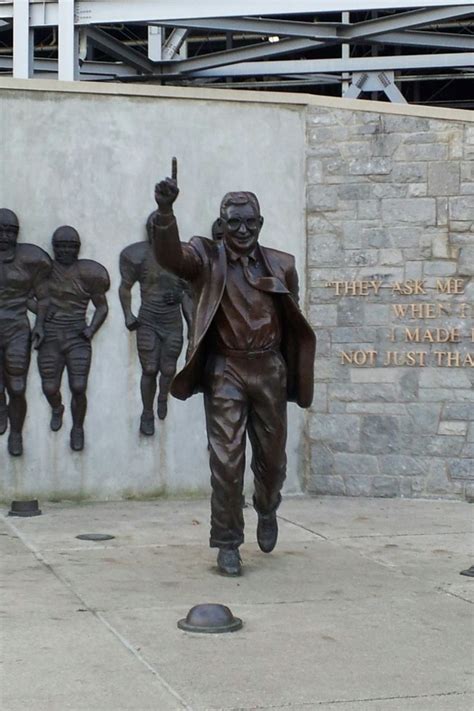 Joe "Pa" Paterno Statue they took away! | Penn state nittany lions ...