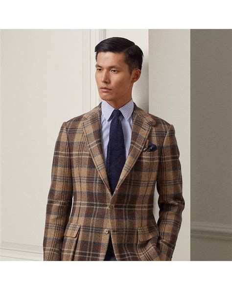 Ralph Lauren Purple Label Ralph Lauren Kent Handmade Plaid Tweed Sport