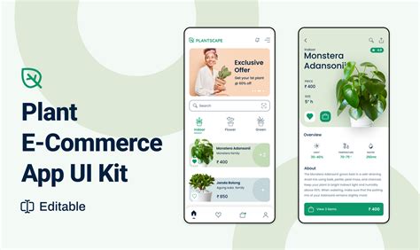 Plant E Commerce Online Store App UI Kit Figma