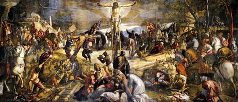 Oil Painting Replica Crucifixion 1565 By Tintoretto Jacopo Comin