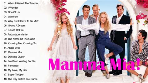 Mamma Mia Soundtrack Mamma Mia Soundtrack Playlist Mamma Mia