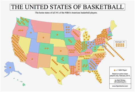 NBA Home States [927 x 630] : r/MapPorn