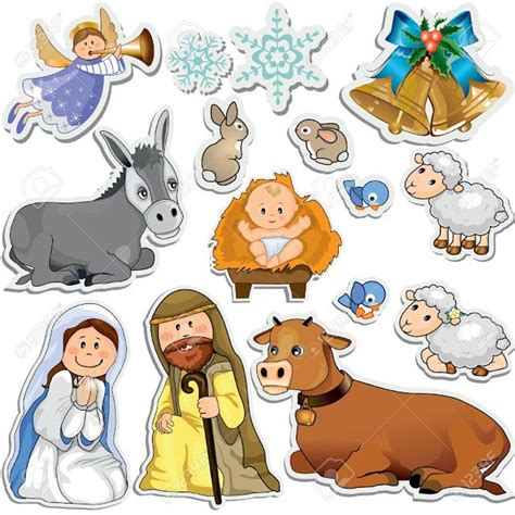 Belén para imprimir (Imprimolandia) | Christmas stickers, Nativity ...