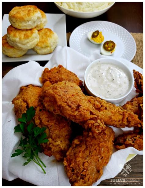 Traditional Southern Fried Chicken Recipe - Julias Simply Southern