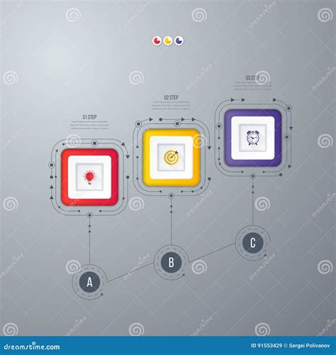 Options Du Calibre D Infographics Avec La Place Illustration De