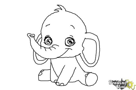 How to Draw an Elephant For Kids - DrawingNow