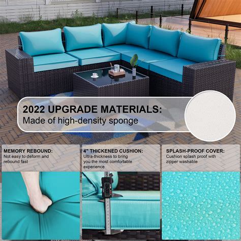 Snapklik Kullavik Outdoor Patio Furniture Set Pieces Sectional