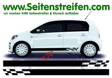 Skoda Citigo Xl Checker Seitenstreifen Aufkleber Dekor Sticker Set