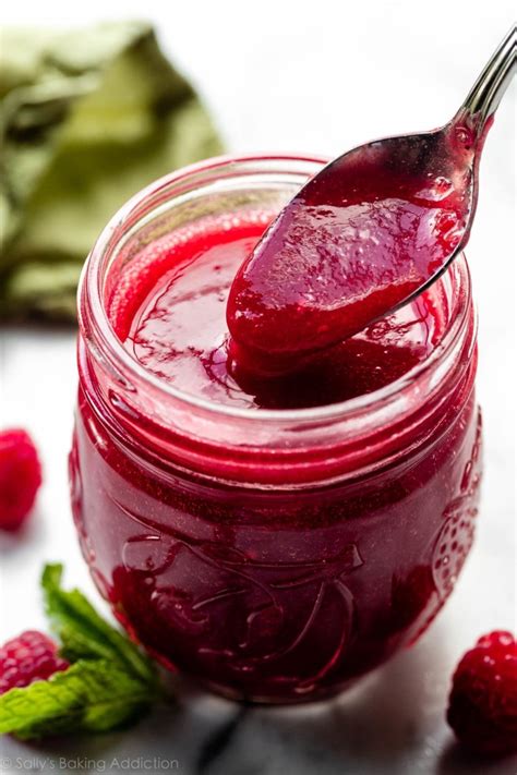 Easy Raspberry Sauce Recipe Sally S Baking Addiction