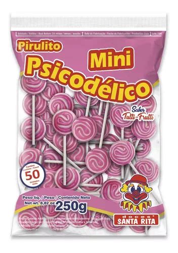 Pirulito Mini Psicod Lico Rosa Santa Rita