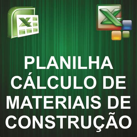 Planilha Para C Lculo De Materiais De Constru O