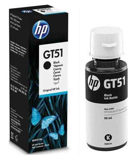 Cartridge Vista Gt51 52 Refill Ink Black Single Ink Bottle For Hp Gt 5810 Gt 5811 Gt 5820 Gt