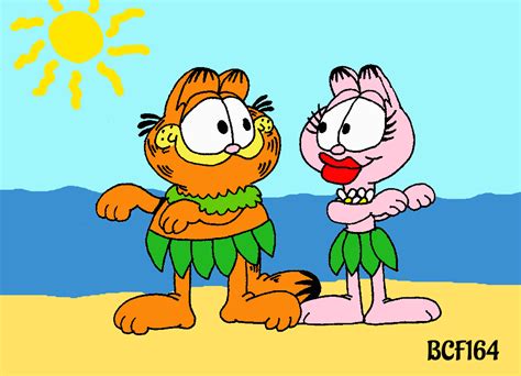 Garfield and Arlene: Hula Cats by BobClampettFan164 on DeviantArt