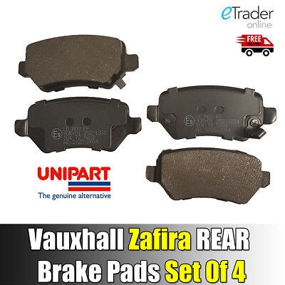 Vauxhall Zafira Rear Brake Pads 1999 2015 Mk1 Mk2 Disc Pad Set NEW