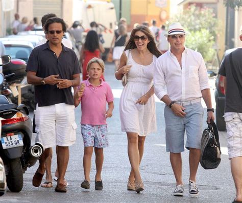 Elizabeth Hurley Vacations With Her Family And Ex Hugh Grant