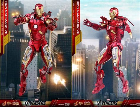 Hot Toys Avengers Movie Masterpiece Series Iron Man Mark 7 Vii Diecast