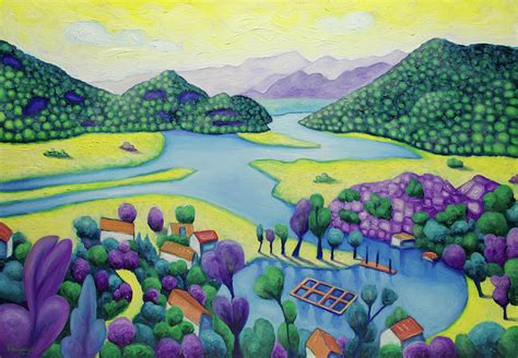 Lake Skadar Painting By Boris Subotic Fine Art America