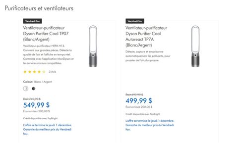 Dyson soldes du Vendredi Fou 2023 Québec Black Friday