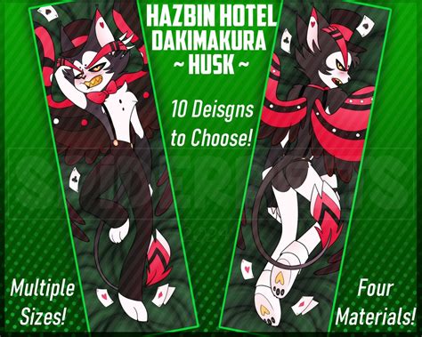 Hazbin Hotel Husk Dakimakura Body Pillowcase Fan Made Etsy