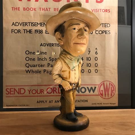 1970s Esco Plaster Of Paris Caricature Of John Wayne Gb Revivals