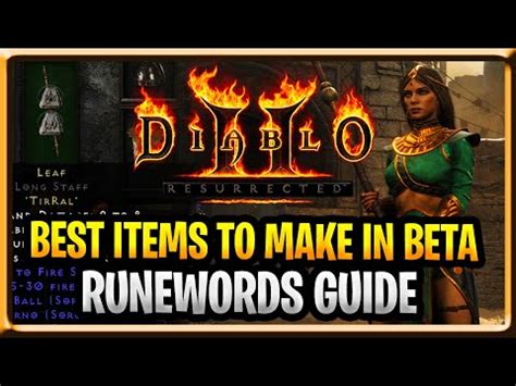 Diablo 2 Resurrected Best RuneWords How To Craft Them And Upgrade Best