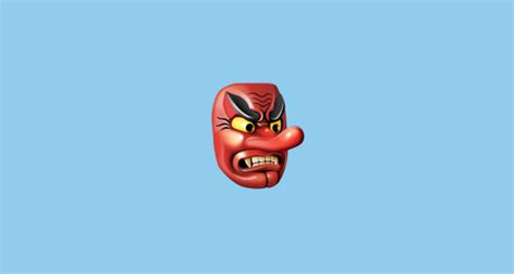 👺 Demonio Japonés Tengu Emoji On Facebook 130