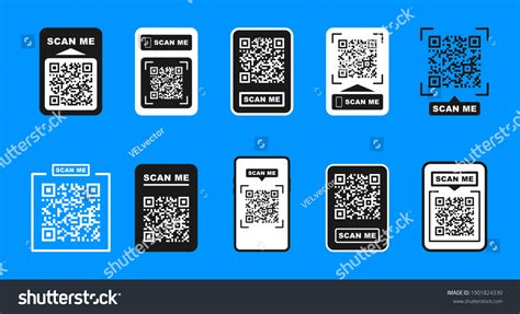 QR Code Scan For Smartphone Template Scan Me Qr Royalty Free Stock