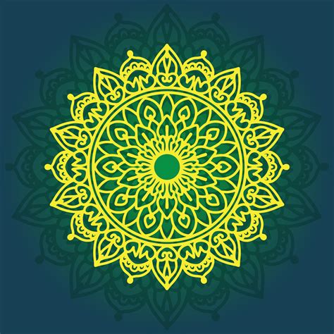 Mandala Pattern Circular Flower Design For Arabic Festival Ramadan