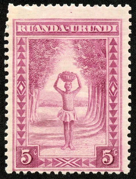 Ruanda Urundi Vintage Postage Stamps Old Stamps Postage Stamps