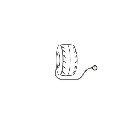 Tire Pressure Gauge Icon Vector Art At Vecteezy