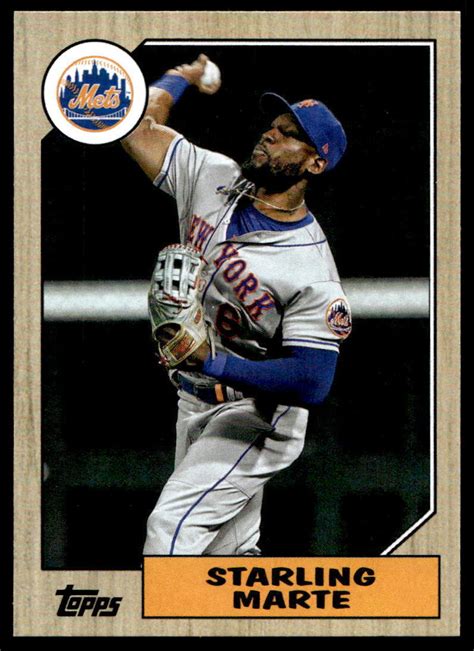 2022 Topps Archives 209 Starling Marte New York Mets Baseball Card EBay