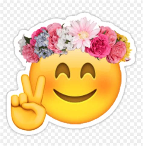 Flower Emoji Transparent Png Transparent With Clear Background Id