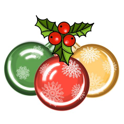 Christmas Ball With Snowflakes Png Illustration With Transparent