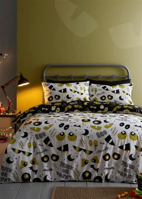 Bedlam Halloween Trick Or Treat Duvet Cover Set Matalan