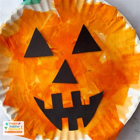 Halloween Paper Plate Crafts for Kids - Happy Toddler Playtime