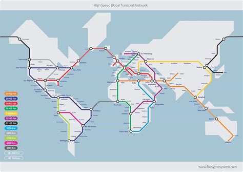 World Train Map Rtransit