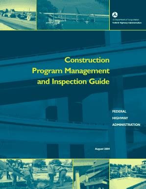 Fillable Online Fhwa Dot Construction Program Management And Inspection