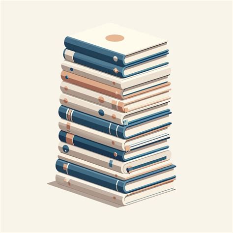 Premium Vector Stack Of Colorful Books Vector Illustration Generated Ai