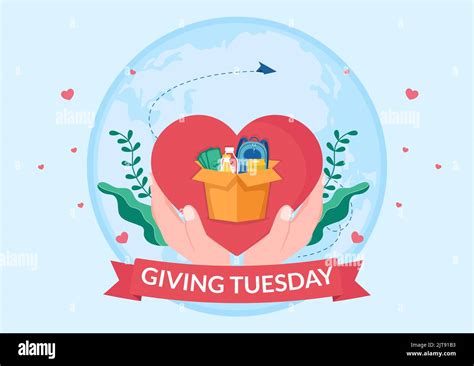 Happy Giving Tuesday Celebration With Give Ts To Encourage People To