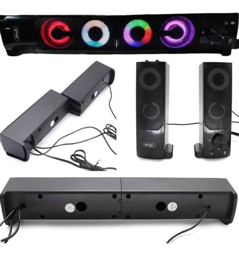 Caixinha De Som Gamer - Caixinha De Som Para Pc Gamer Note Tv Smart Led Rgb P2 Usb - IMP ...