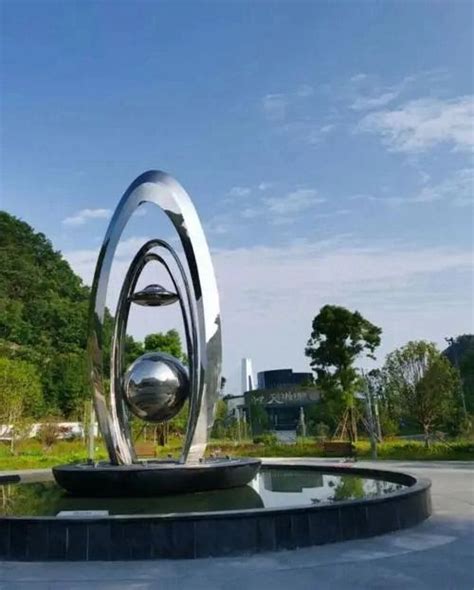 modern fountain sculpture water drop stainless steel | Outdoor ...