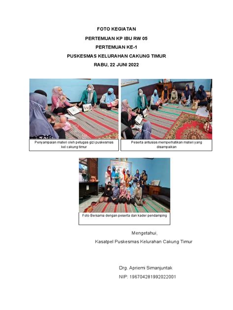 laporan  foto kegiatan