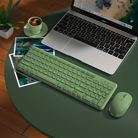 Temu｜bow Laptop External Keyboard Mouse Set Silent Desktop External Wireless Keyboard Mouse