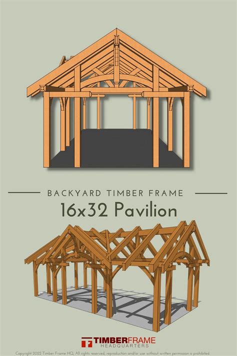 16x32 Timber Frame Pavilion Timber Frame Pavilion Pavilion Plans