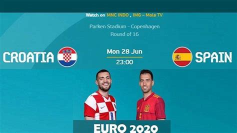 Tayangan Siaran Langsung KROASIA Vs SPANYOL Di Channel TV EURO Malam