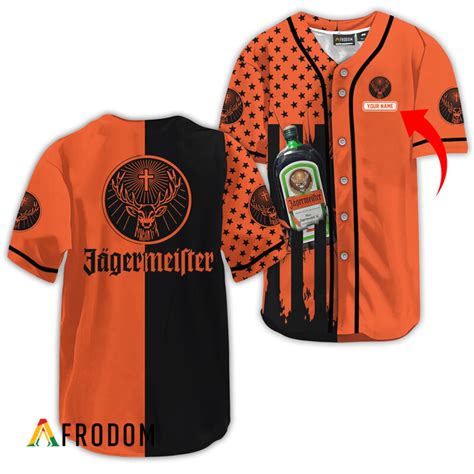 Personalized Jagermeister American Flag Baseball Jersey Jager Jersey