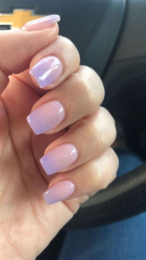 Lavender Ombré 💜 Dippowdernails Ombre Gel Nails Purple Ombre Nails Lilac Nails