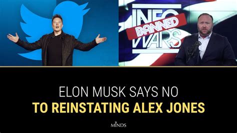 E12 Elon Musk Says No To Reinstating Alex Jones Youtube